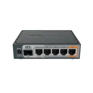 MikroTik hEX S E60iUGS wired router with five Gigabit Ethernet ports, 2.5G SFP and PoE output