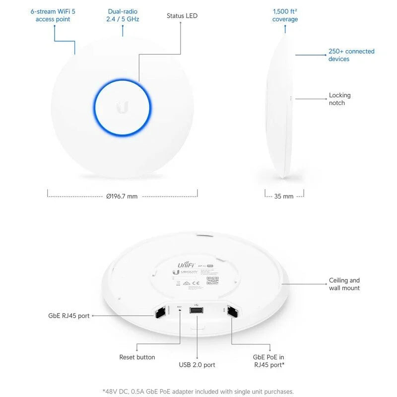 Ubiquiti UniFi AP AC PRO 2.4GHz/5GHz - Image 2